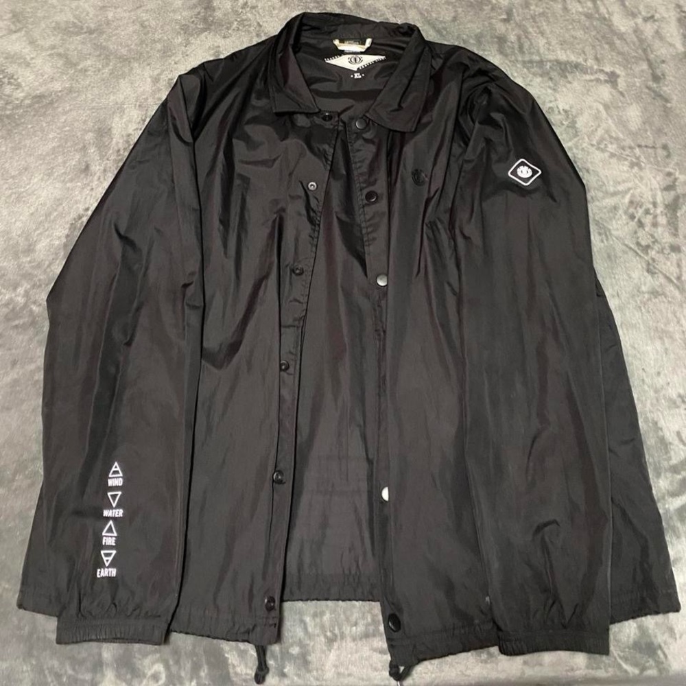 Element "Wind Water Fire Earth" Reflective Coach Jacket